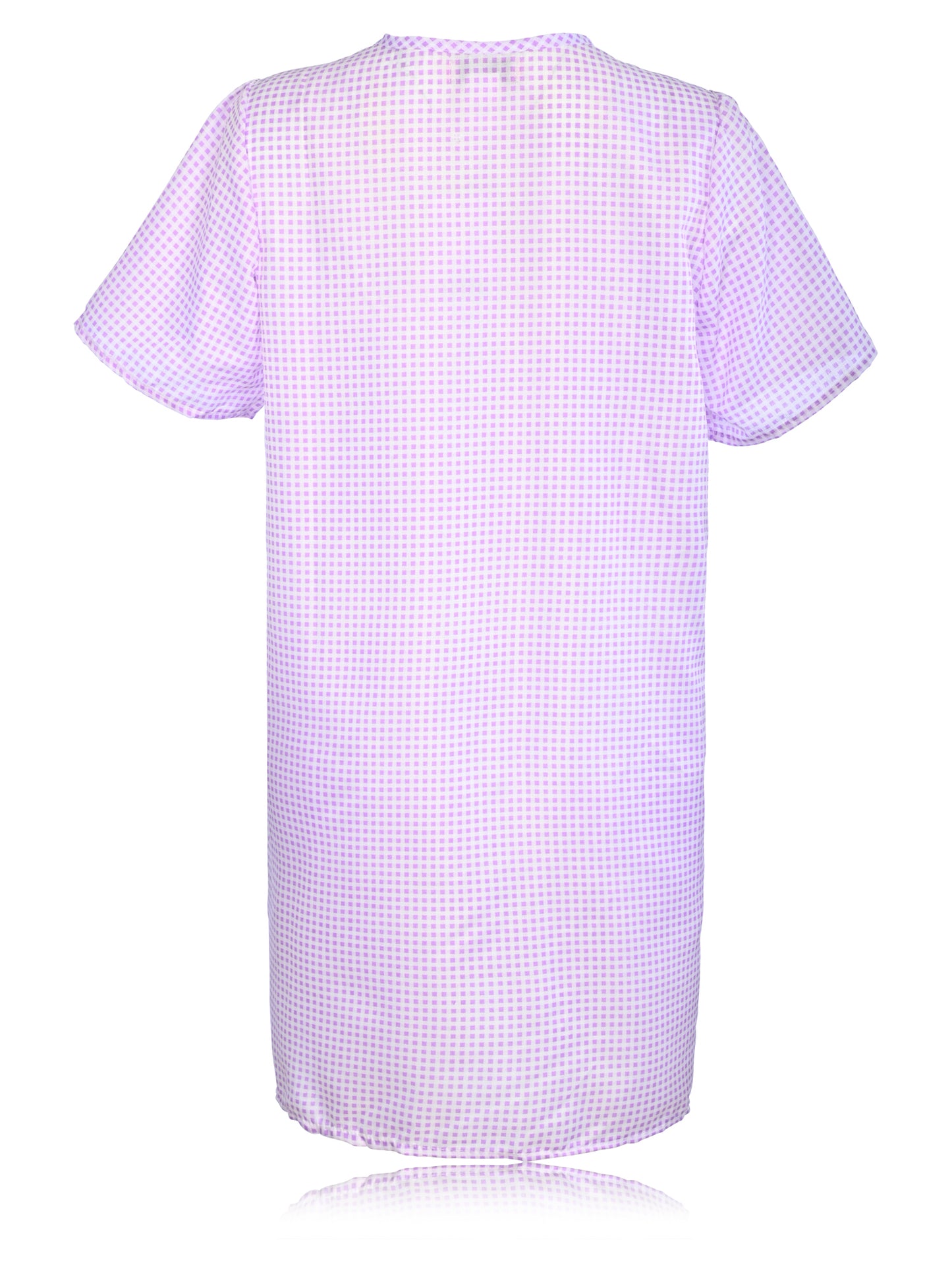JEFFRICO House Dresses for Women with Pockets - Lightweight Breathable Short Sleeve Muumuu & Nightgowns - Snap Front Housecoat and Dusters for Women