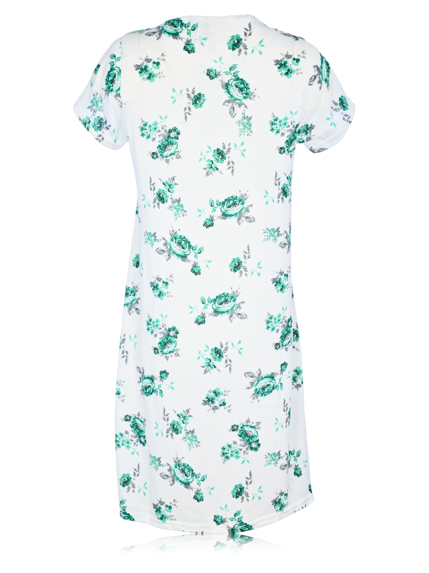 JEFFRICO Womens Nightgowns Short Sleeve Sleepwear Soft Pajama Dress Nightshirts