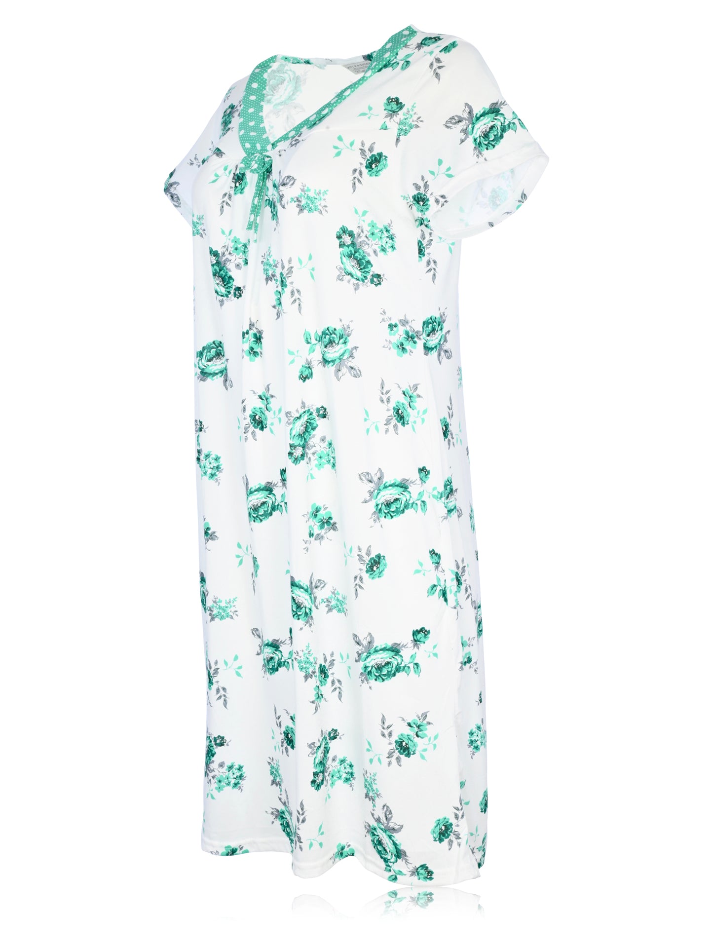 JEFFRICO Womens Nightgowns Short Sleeve Sleepwear Soft Pajama Dress Nightshirts