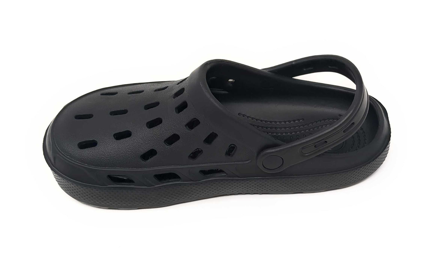 JEFFRICO Mens Slip-On Clogs with Heel Strap – Lightweight EVA Comfort Shoes for Garden, Beach And Everyday Wear