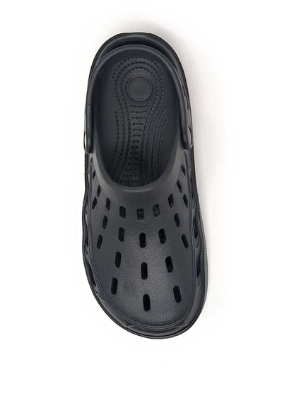 JEFFRICO Mens Slip-On Clogs with Heel Strap – Lightweight EVA Comfort Shoes for Garden, Beach And Everyday Wear