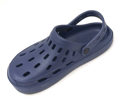 JEFFRICO Mens Slip-On Clogs with Heel Strap – Lightweight EVA Comfort Shoes for Garden, Beach And Everyday Wear