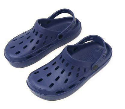 JEFFRICO Mens Slip-On Clogs with Heel Strap – Lightweight EVA Comfort Shoes for Garden, Beach And Everyday Wear
