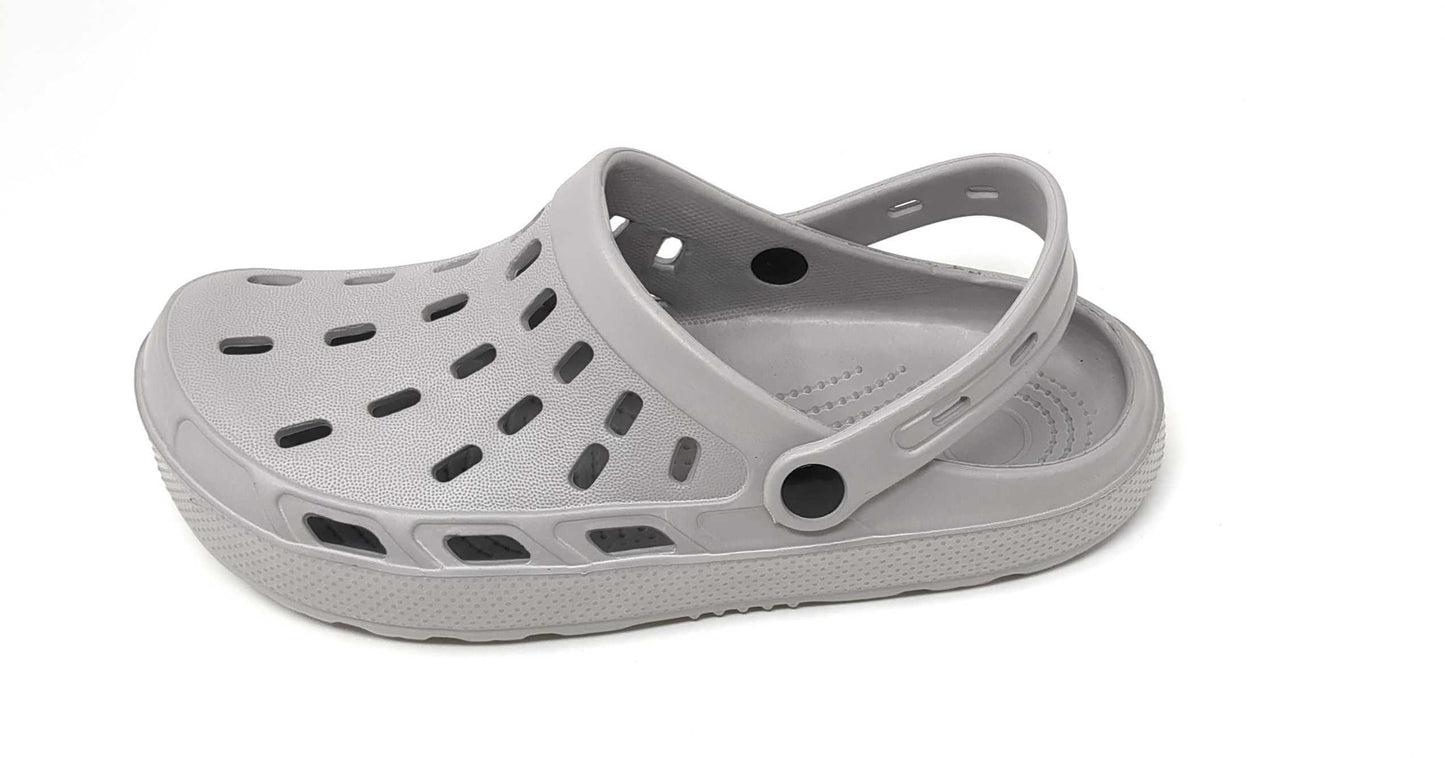 JEFFRICO Mens Slip-On Clogs with Heel Strap – Lightweight EVA Comfort Shoes for Garden, Beach And Everyday Wear