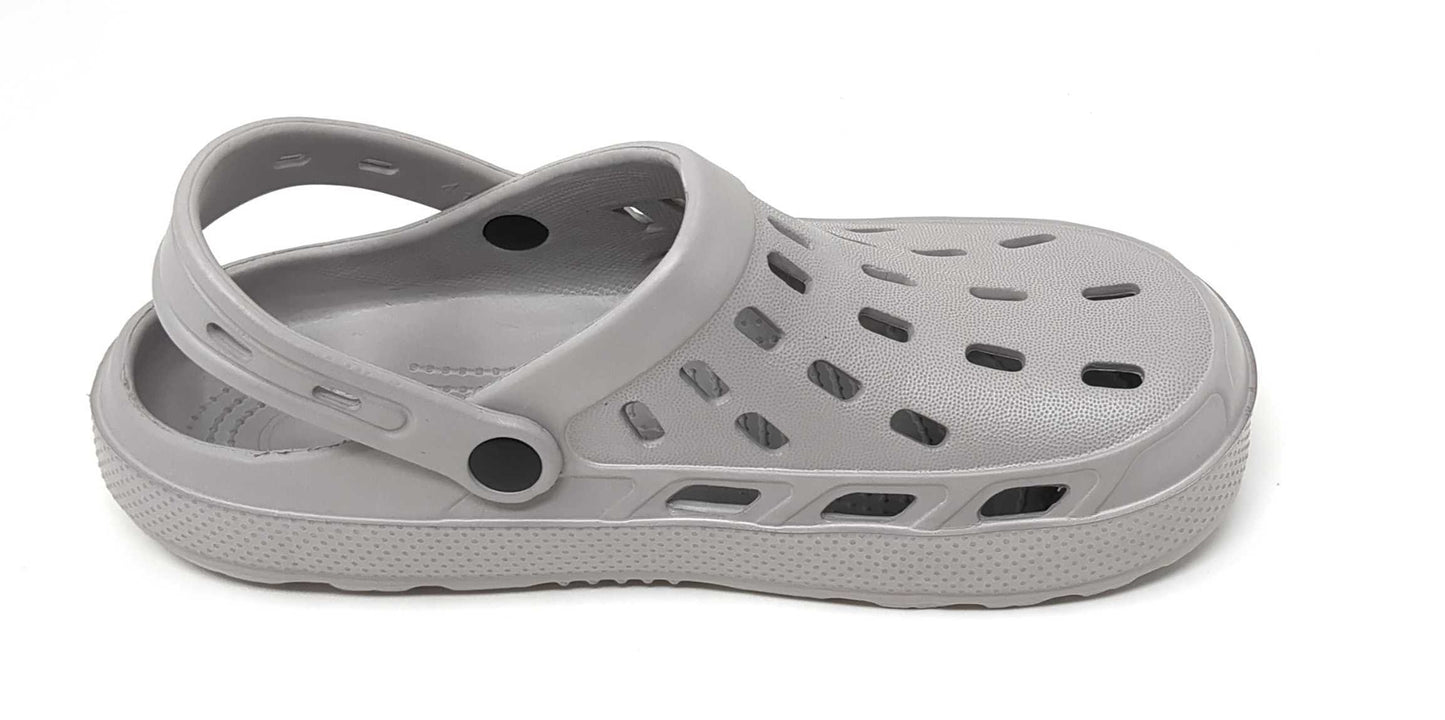 JEFFRICO Mens Slip-On Clogs with Heel Strap – Lightweight EVA Comfort Shoes for Garden, Beach And Everyday Wear
