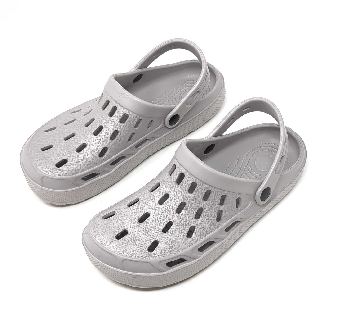 JEFFRICO Mens Slip-On Clogs with Heel Strap – Lightweight EVA Comfort Shoes for Garden, Beach And Everyday Wear