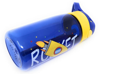 Kids Water Bottle 16 oz, BPA-Free Reusable Bottle with One-Click Flip Lid, Leak-Resistant