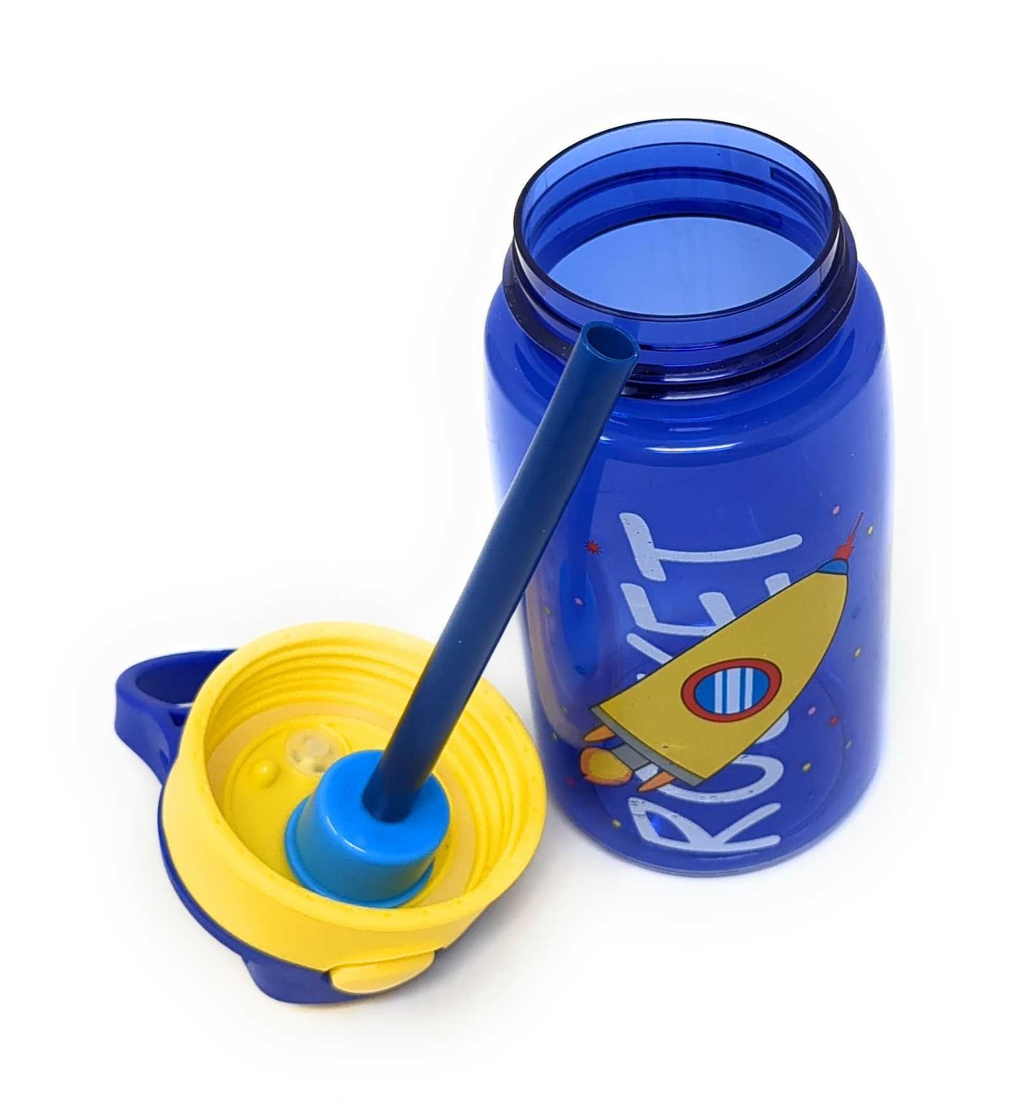 Kids Water Bottle 16 oz, BPA-Free Reusable Bottle with One-Click Flip Lid, Leak-Resistant