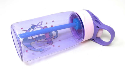 Kids Water Bottle 16 oz, BPA-Free Reusable Bottle with One-Click Flip Lid, Leak-Resistant