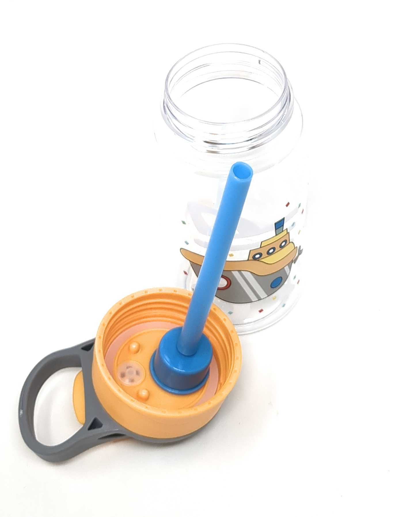 Kids Water Bottle 16 oz, BPA-Free Reusable Bottle with One-Click Flip Lid, Leak-Resistant