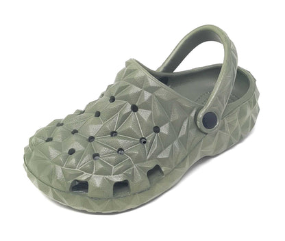 JEFFRICO Boys Lightweight Clogs Slip On Garden Shoes Breathable EVA Kids Shoes for Beach Pool and Outdoor Play