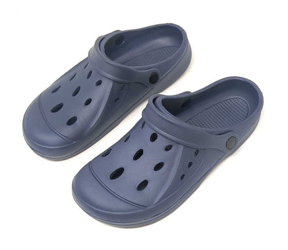 JEFFRICO Mens Slip-On Clogs with Heel Strap – Lightweight EVA Comfort Shoes for Garden, Beach And Everyday Wear