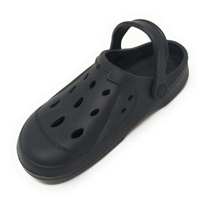 JEFFRICO Mens Slip-On Clogs with Heel Strap – Lightweight EVA Comfort Shoes for Garden, Beach And Everyday Wear
