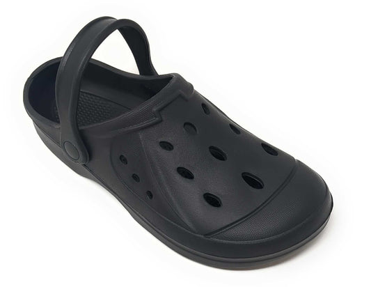 JEFFRICO Mens Slip-On Clogs with Heel Strap – Lightweight EVA Comfort Shoes for Garden, Beach And Everyday Wear