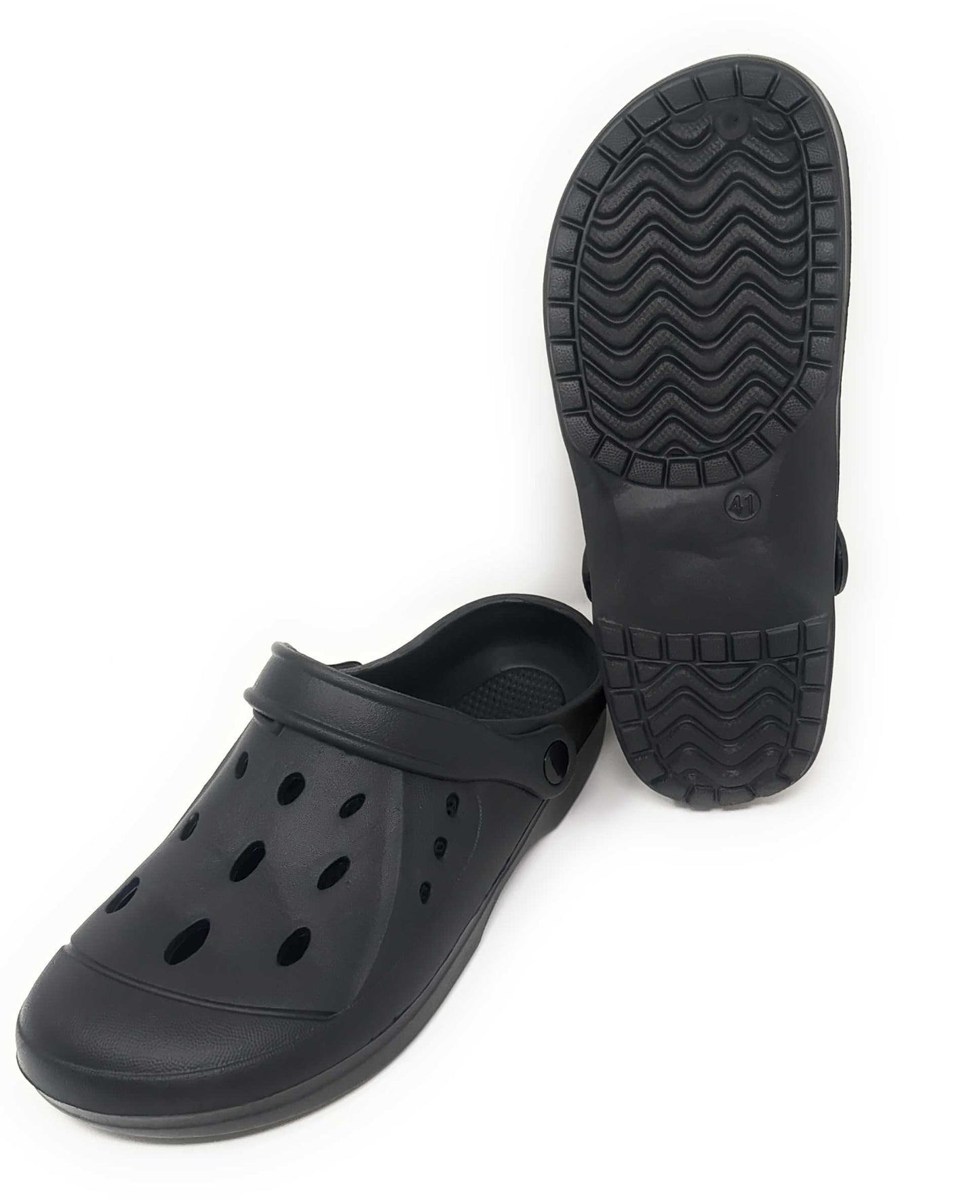 JEFFRICO Mens Slip-On Clogs with Heel Strap – Lightweight EVA Comfort Shoes for Garden, Beach And Everyday Wear