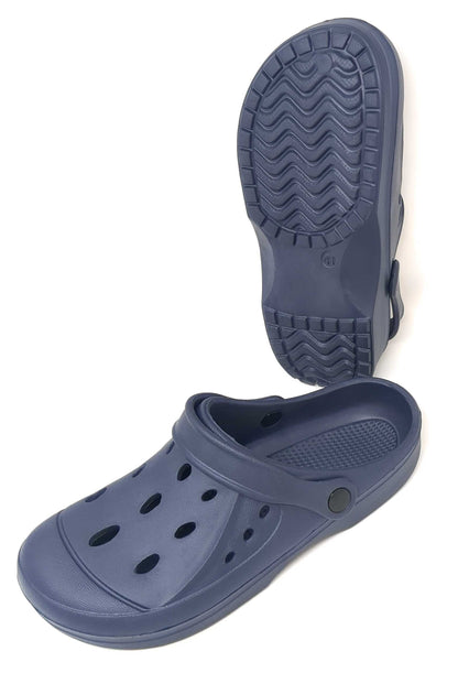 JEFFRICO Mens Slip-On Clogs with Heel Strap – Lightweight EVA Comfort Shoes for Garden, Beach And Everyday Wear