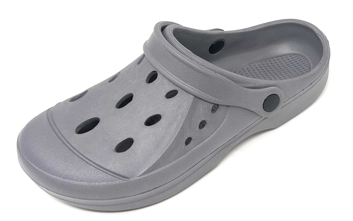 JEFFRICO Mens Slip-On Clogs with Heel Strap – Lightweight EVA Comfort Shoes for Garden, Beach And Everyday Wear