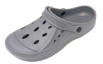 JEFFRICO Mens Slip-On Clogs with Heel Strap – Lightweight EVA Comfort Shoes for Garden, Beach And Everyday Wear