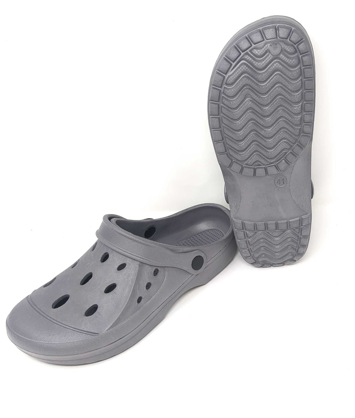 JEFFRICO Mens Slip-On Clogs with Heel Strap – Lightweight EVA Comfort Shoes for Garden, Beach And Everyday Wear