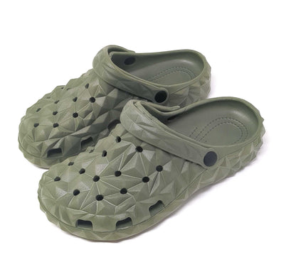 JEFFRICO Mens Slip-On Clogs with Heel Strap – Lightweight EVA Comfort Shoes for Garden, Beach And Everyday Wear
