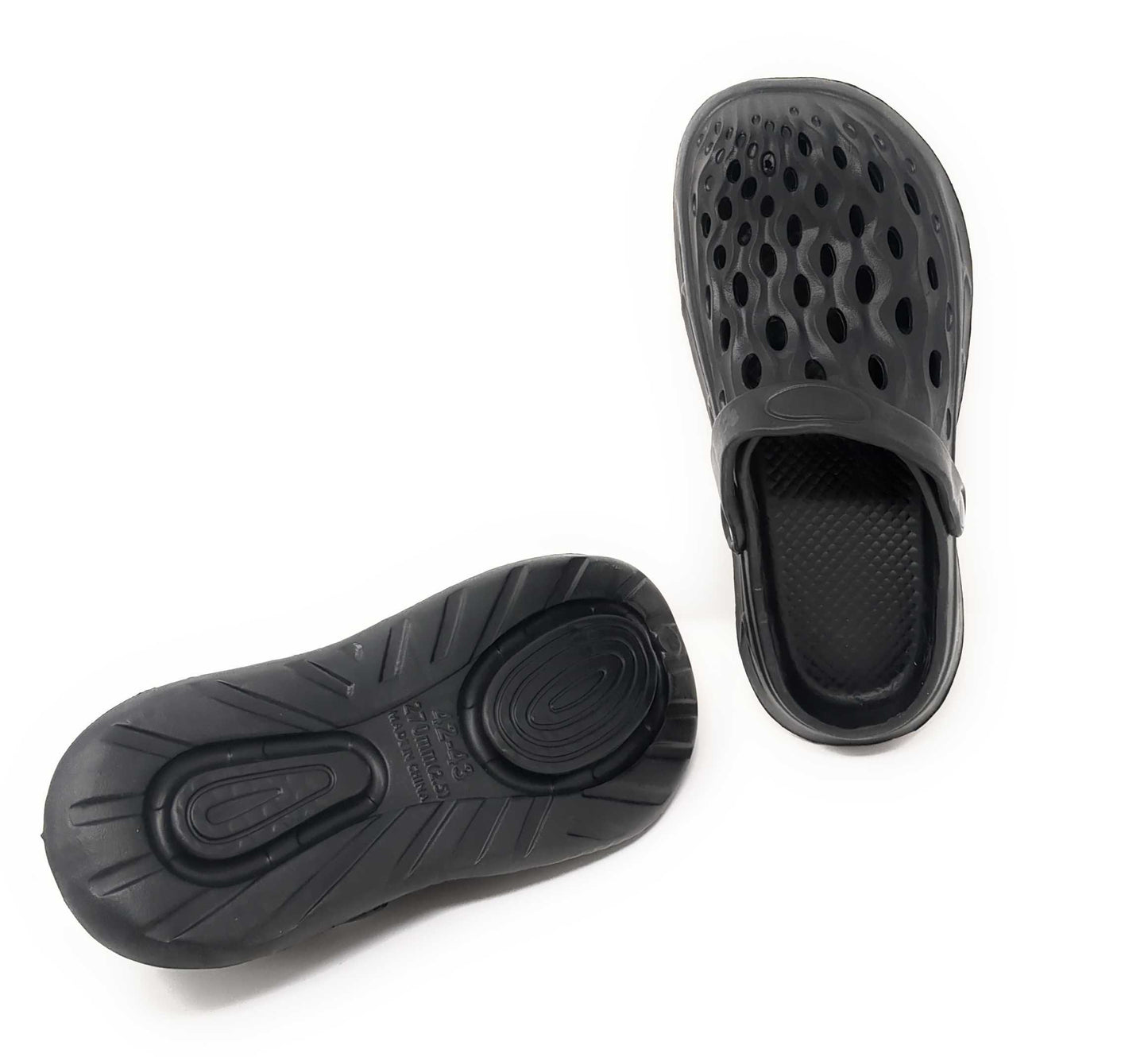 JEFFRICO Mens Slip-On Clogs with Heel Strap – Lightweight EVA Comfort Shoes for Garden, Beach And Everyday Wear