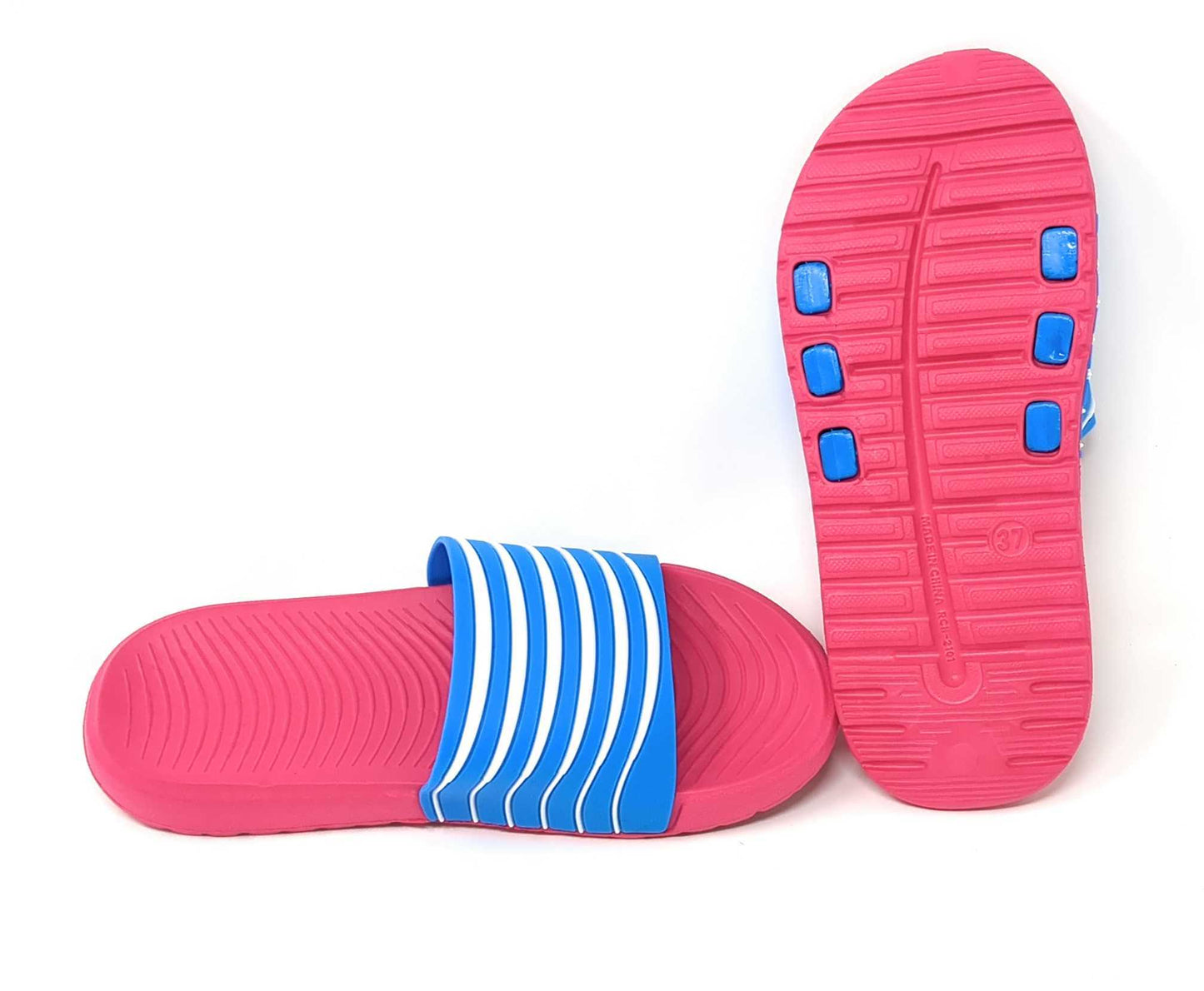 JEFFRICO Womens Shower Slide Sandals Slip On Open Toe Lightweight Comfort Slides Non Slip Quick Dry Sandals