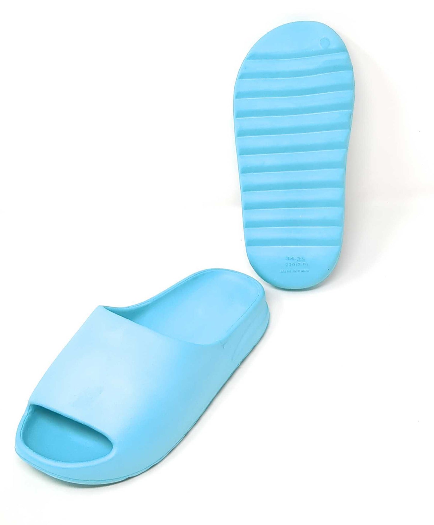 JEFFRICO Girls Cloud Slides Soft Cushioned Slide Sandals Lightweight Open Toe Slip On Sandals