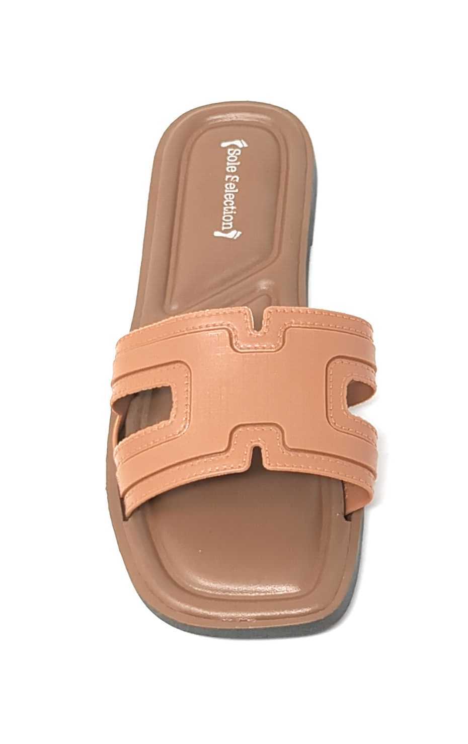 JEFFRICO Womens Slide Sandals Open Toe Flat Slip On Comfort Sandals Cushioned Insole Lightweight Casual Summer Sandals