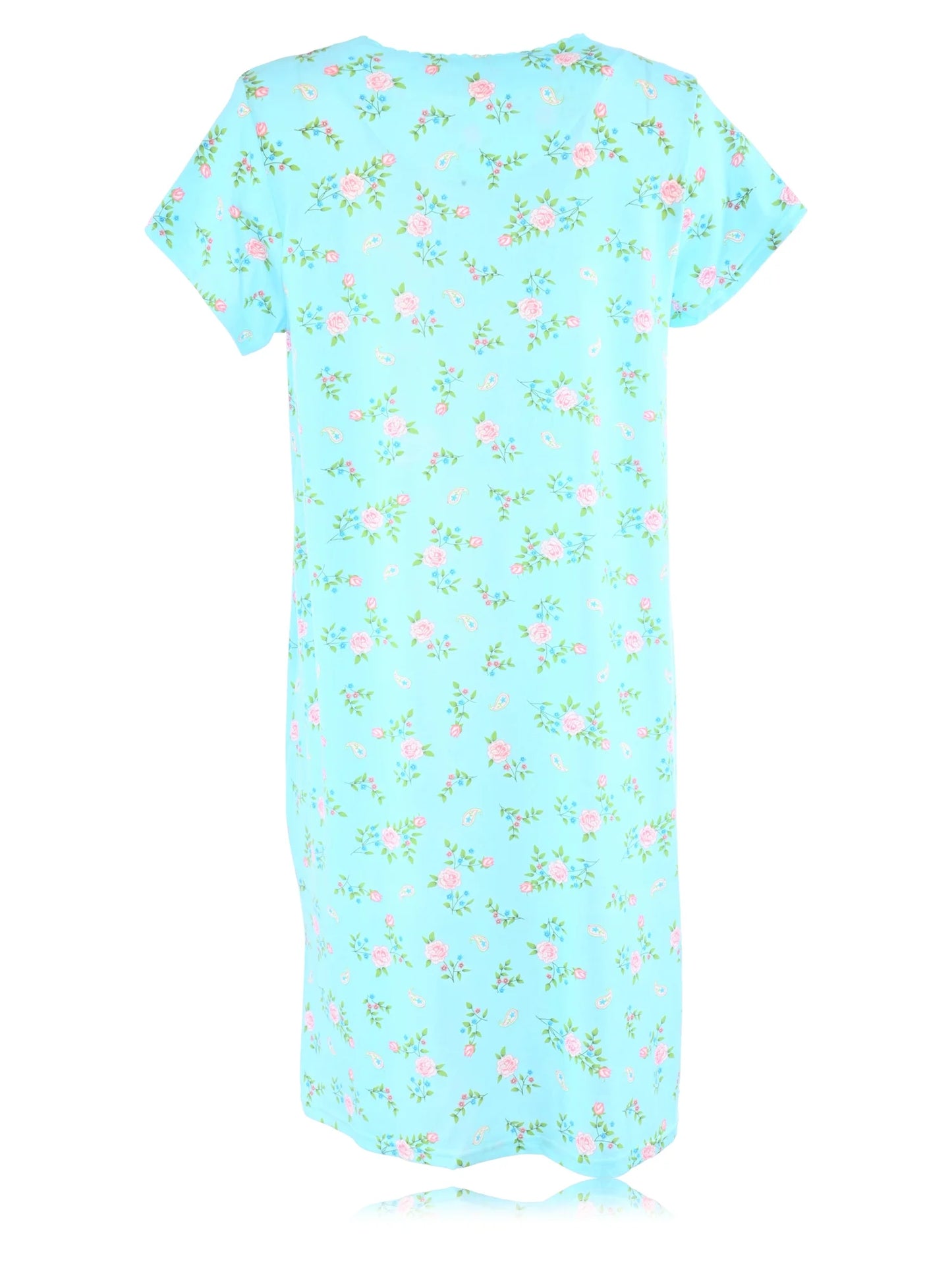 JEFFRICO Womens Short Sleeve Nightgowns Sleepwear Soft Pajama Dress Nightshirts