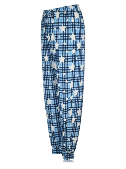 JEFFRICO Womens Pajamas For Women V-Neck Short Sleeve 2 Piece Pajamas Set Sleepwear Soft Pajamas