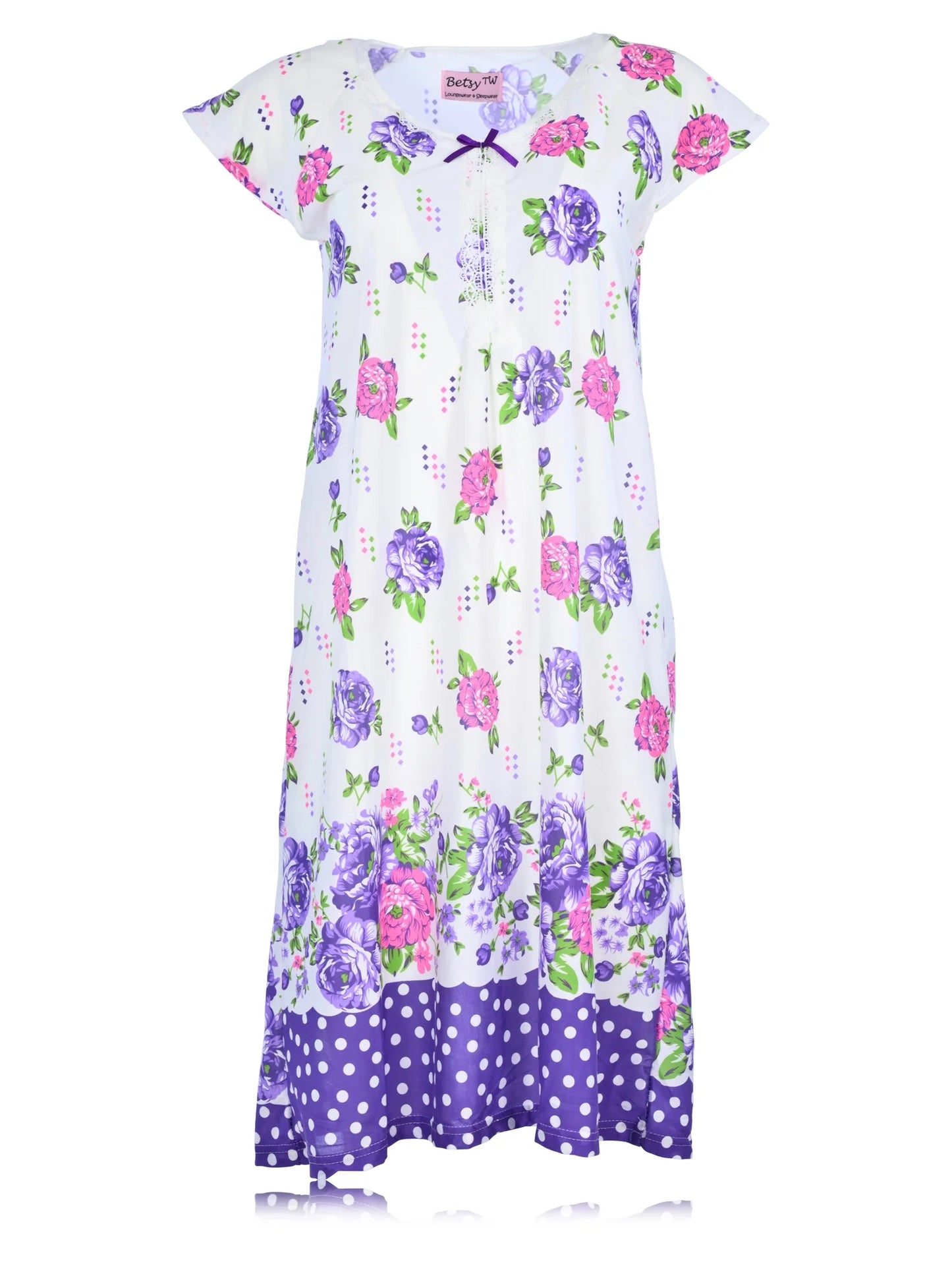 JEFFRICO Womens Nightgowns Sleepwear Soft Pajama Dress Nightshirts