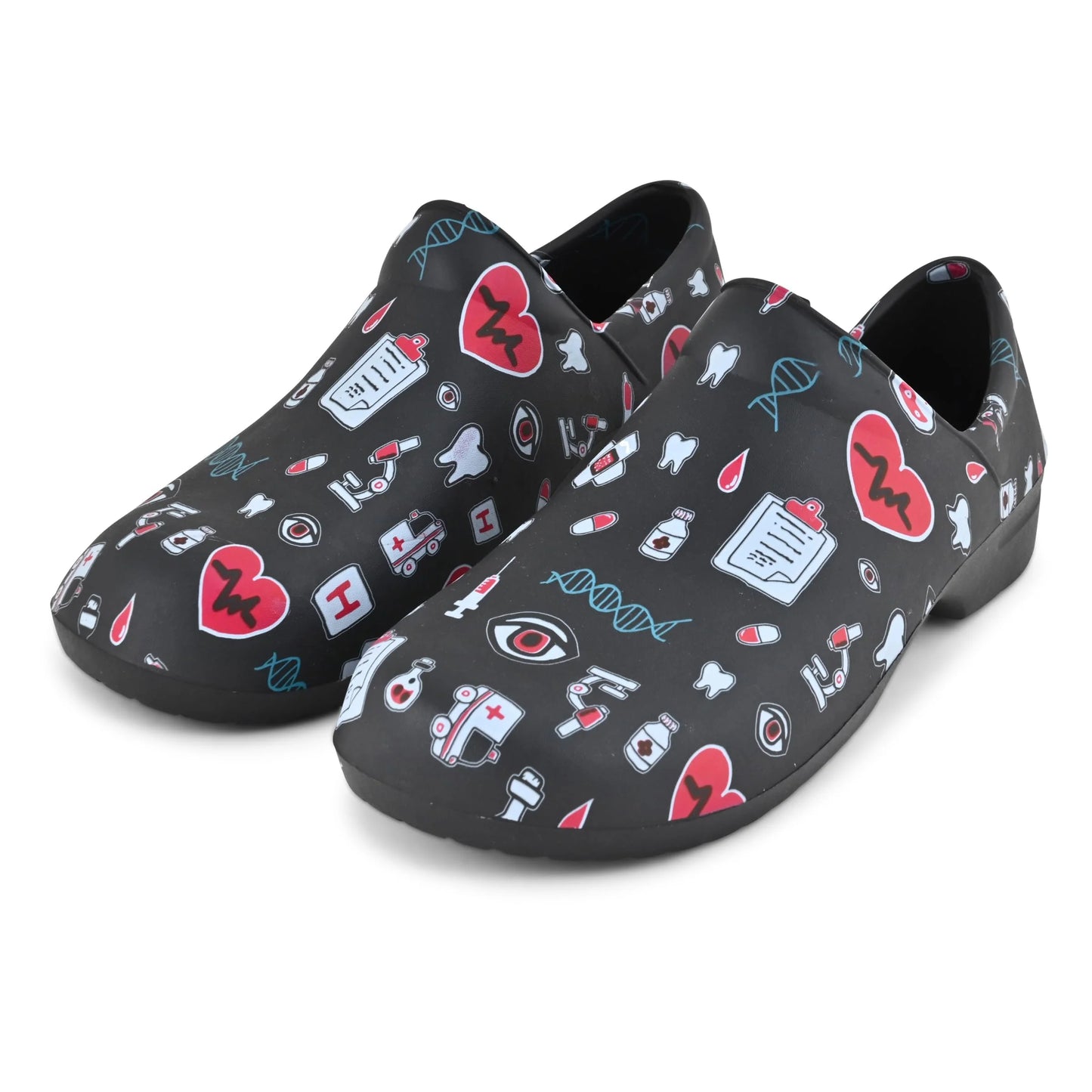 JEFFRICO Womens Clogs Breathable Lightweight Slip On Clogs Comfort Garden Shoes