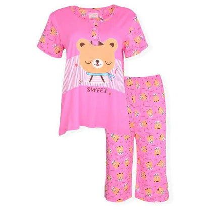 JEFFRICO Womens Pajamas For Women Capri Set Sleepwear Soft Pajamas
