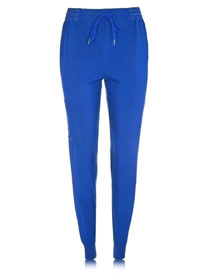 JEFFRICO Scrubs For Women Scrub Set V-Neck Scrub Top and Jogger Scrub Pants Lightweight 4 Way Stretch Soft 5 Pockets