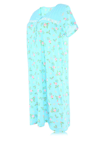 JEFFRICO Womens Short Sleeve Nightgowns Sleepwear Soft Pajama Dress Nightshirts