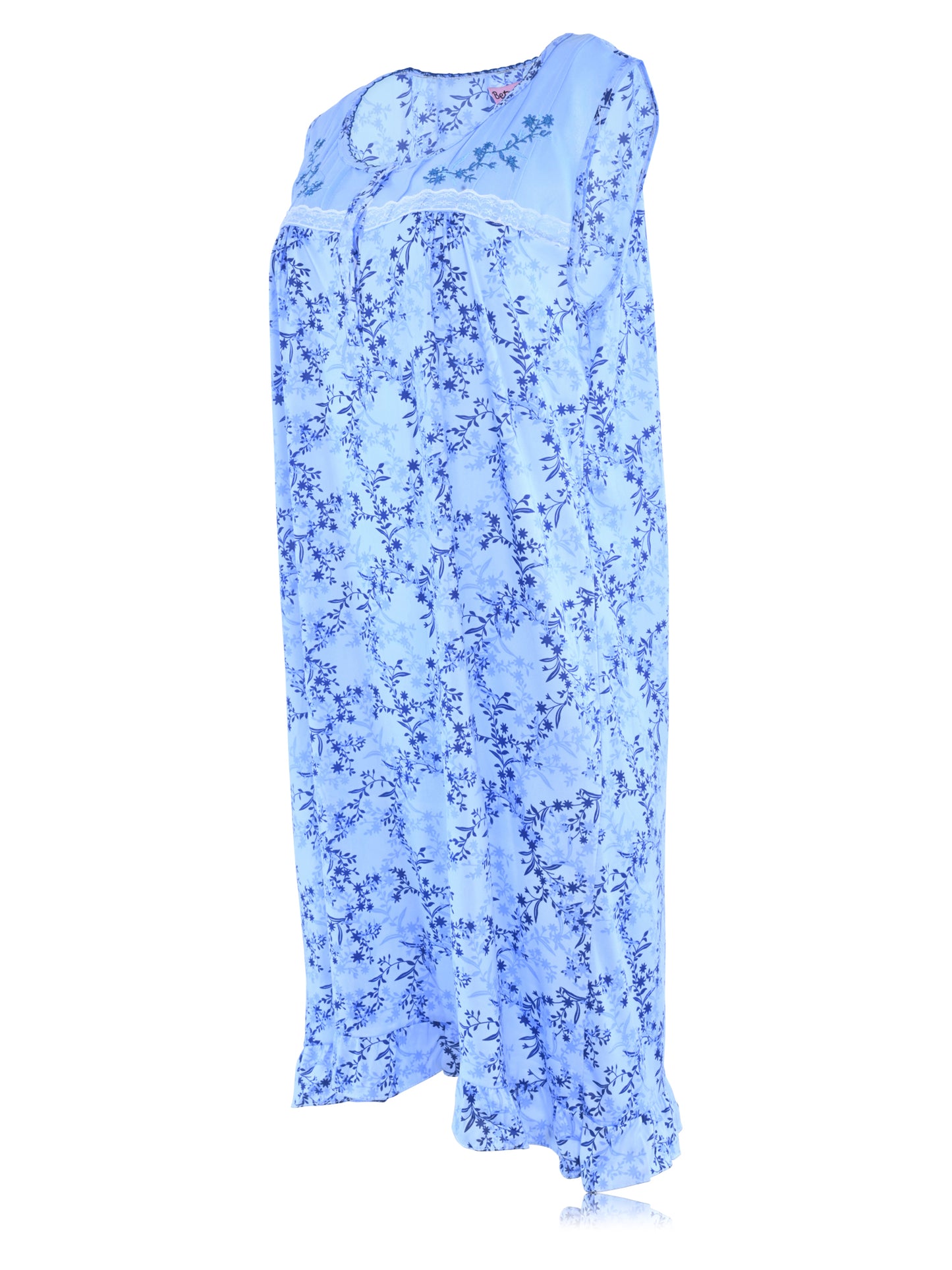 JEFFRICO Womens Sleeveless Nightgowns Sleepwear Soft Pajama Dress Nightshirts