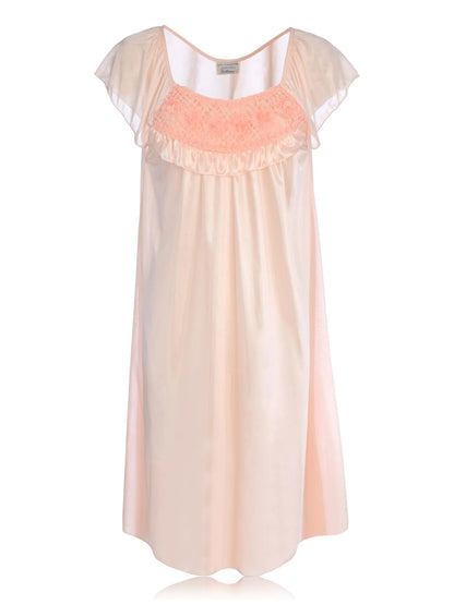 JEFFRICO Womens Short Sleeve Nightgowns Sleepwear Soft Pajama Dress Nightshirts