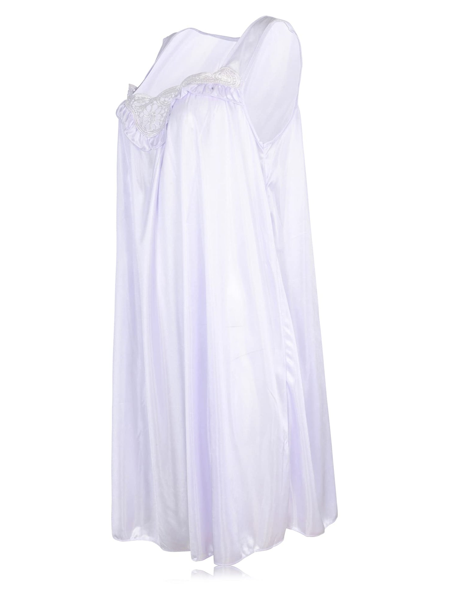 JEFFRICO Womens Sleeveless Nightgowns Sleepwear Soft Pajama Dress Nightshirts