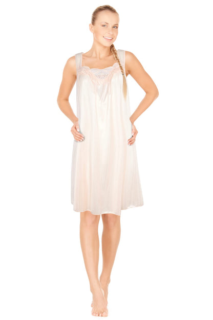 JEFFRICO Womens Sleeveless Nightgowns Sleepwear Soft Pajama Dress Nightshirts