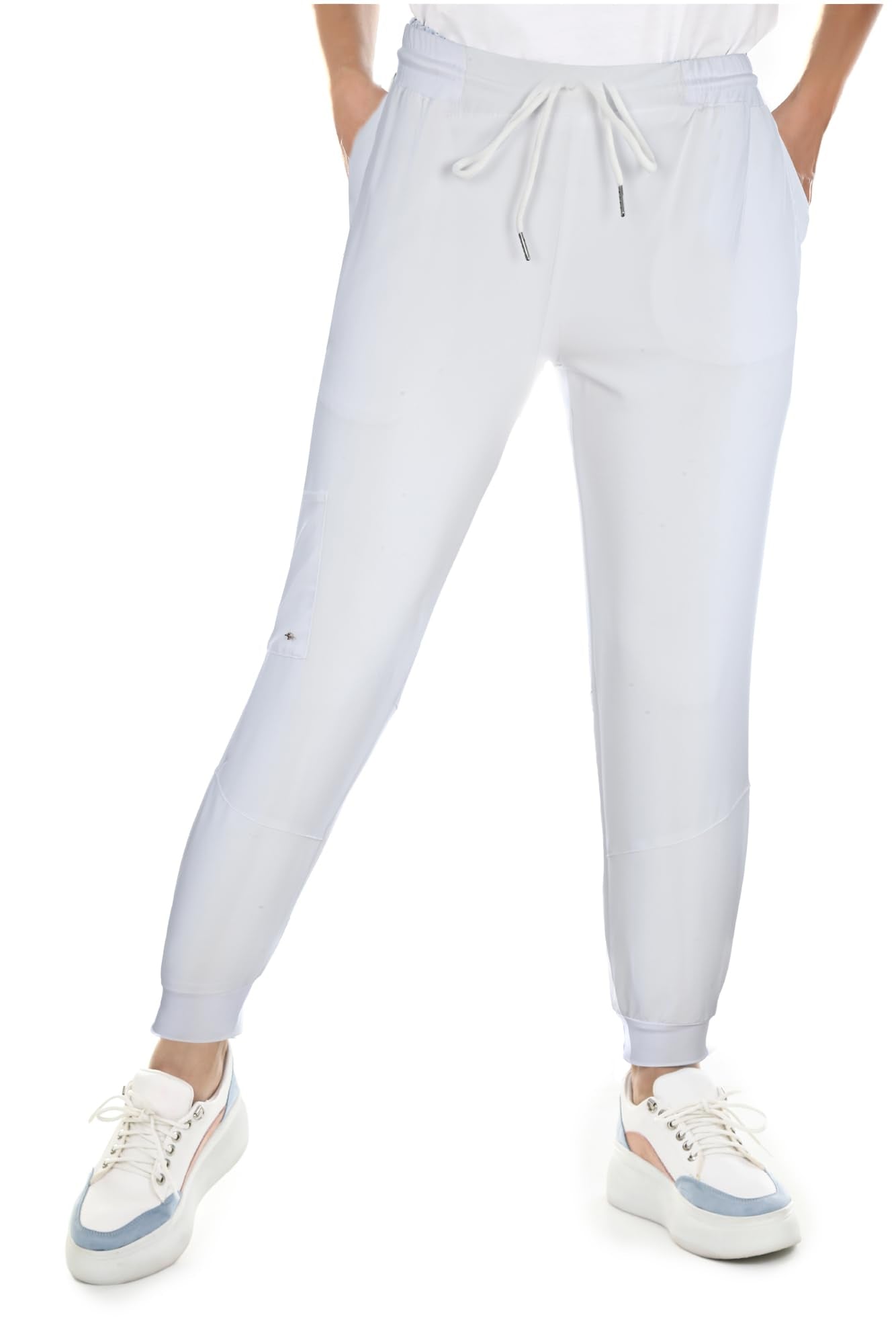 JEFFRICO Scrubs for Women Jogger Pants Lightweight Slim Fit 4 Way Stretch Soft Scrub Pants