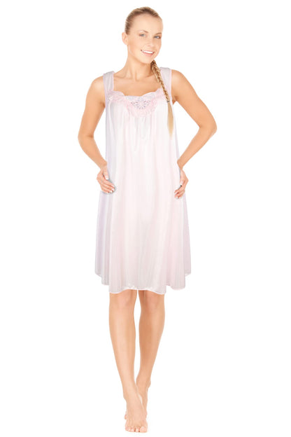 JEFFRICO Womens Sleeveless Nightgowns Sleepwear Soft Pajama Dress Nightshirts