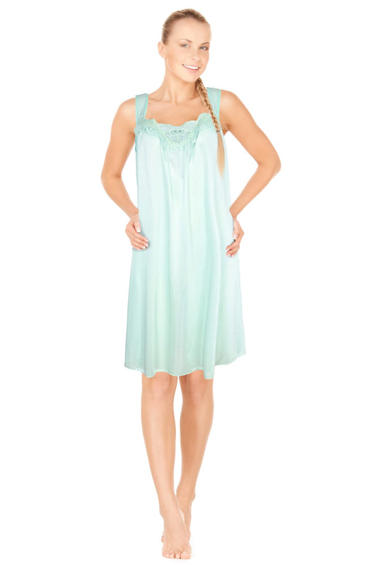 JEFFRICO Womens Sleeveless Nightgowns Sleepwear Soft Pajama Dress Nightshirts