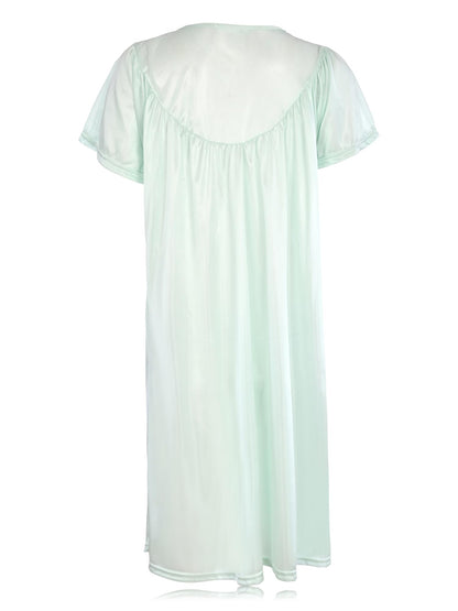 JEFFRICO Womens Short Sleeve Nightgowns Sleepwear Soft Pajama Dress Nightshirts