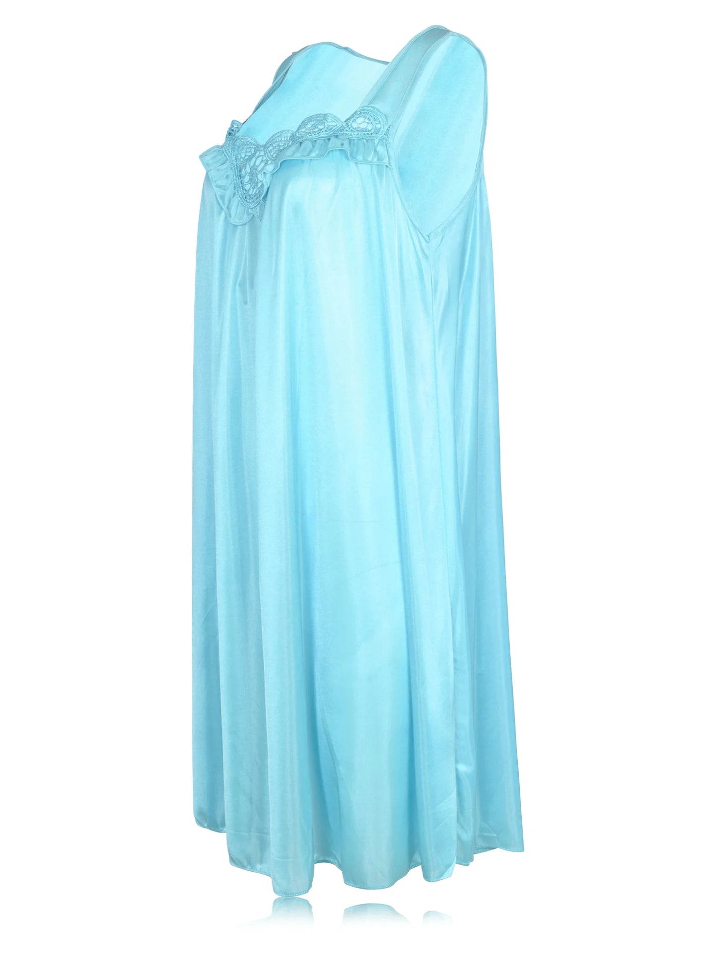 JEFFRICO Womens Sleeveless Nightgowns Sleepwear Soft Pajama Dress Nightshirts