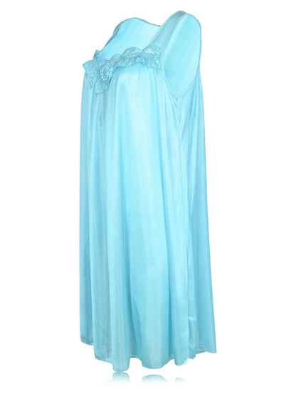 JEFFRICO Womens Sleeveless Nightgowns Sleepwear Soft Pajama Dress Nightshirts