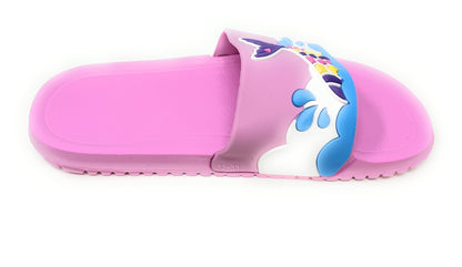 JEFFRICO Girls Comfort Sandals Kids Slip On Lightweight EVA Water Shower Pool Beach Sandals Slides