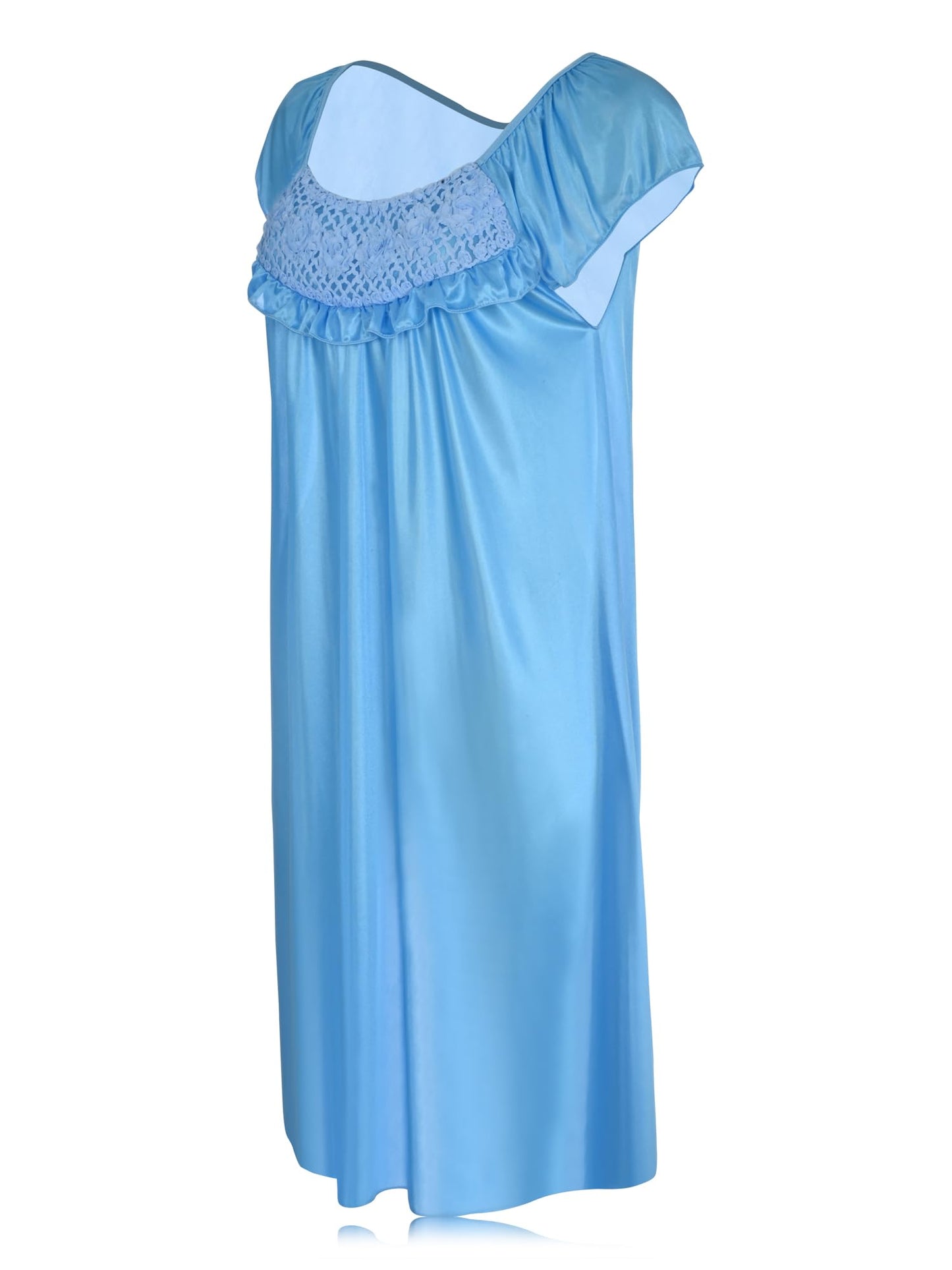 JEFFRICO Womens Short Sleeve Nightgowns Sleepwear Soft Pajama Dress Nightshirts