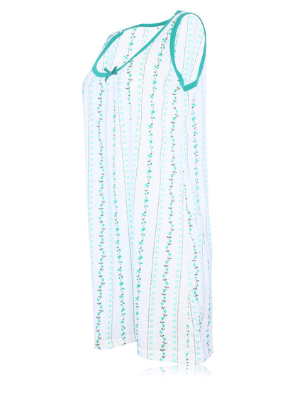 JEFFRICO Womens Sleeveless Nightgowns Sleepwear Soft Pajama Dress Nightshirts