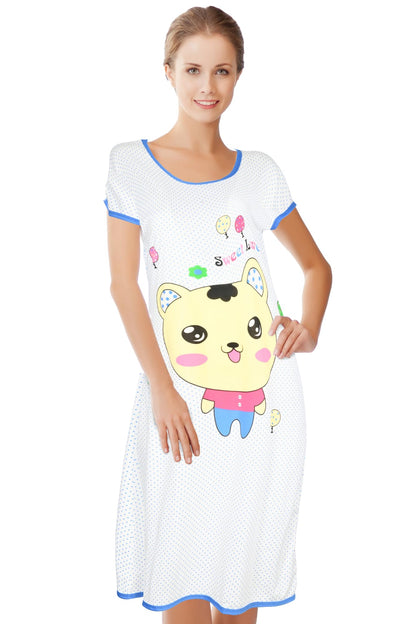 JEFFRICO Womens Nightgowns Sleepwear Soft Pajama Dress Nightshirts