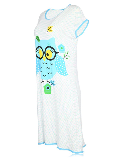 JEFFRICO Womens Nightgowns Sleepwear Soft Pajama Dress Nightshirts